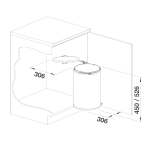 Blanco 526377 Singolo XL 20L 垃圾桶